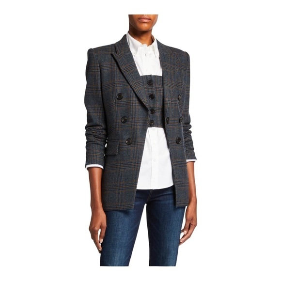 VERONICA BEARD Yareli Gray Wool Houndstooth Blazer Dickey Jacket Size 00 - Picture 5 of 15